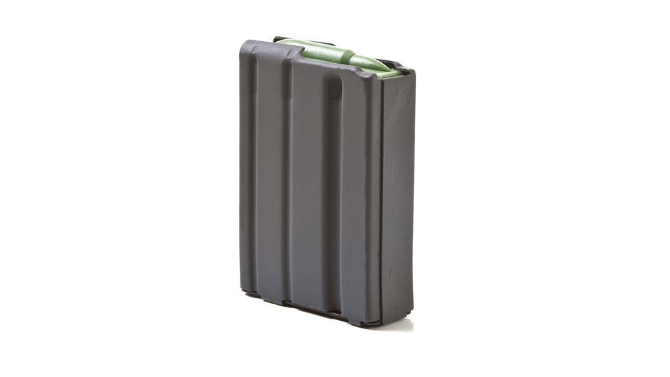 USED Ammunition Storage Components AR-15 .223/5.56 Aluminum Magazine, 5 Round, Black Marlube/Orange Follower, 5-223-AL-BM-O-ASC, EDEMO1, Used, Condition Fair, Scratches