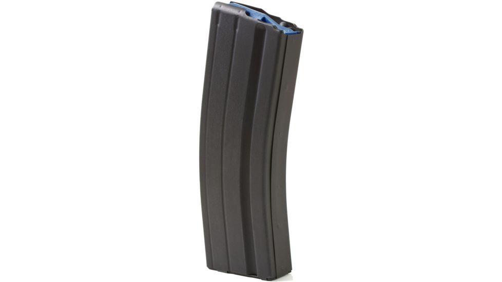 Ammunition Storage Components AR-15 6.5 Grendel Stainless Steel 10-Round Follower 25-Round Magazine, Black Marlube/Blue Follower, 251065SSBMBLASC
