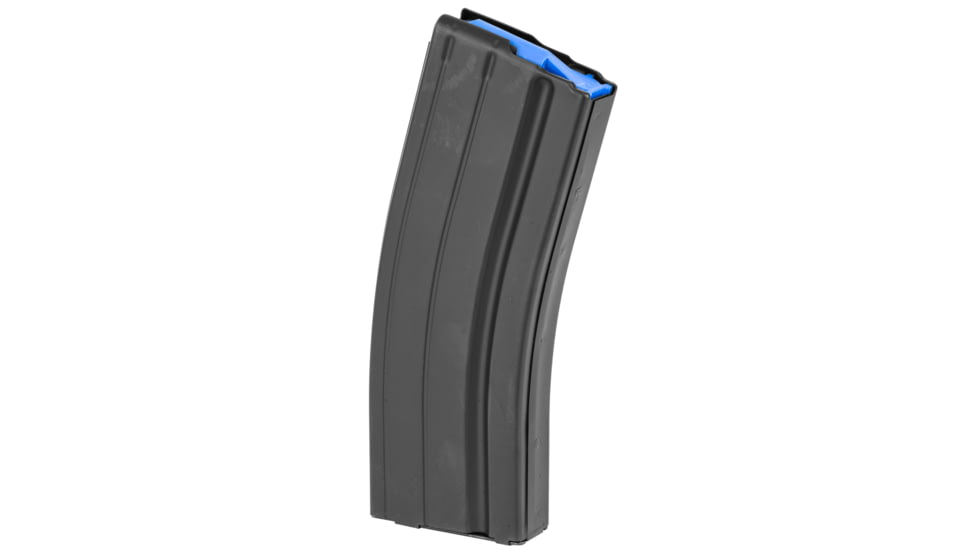 Ammunition Storage Components AR-15/M-16 25 Round Rifle Magazine, 6.5 Grendel, Blue Follower, Black Stainless Steel, 25-65-SS-BM-BL-ASC
