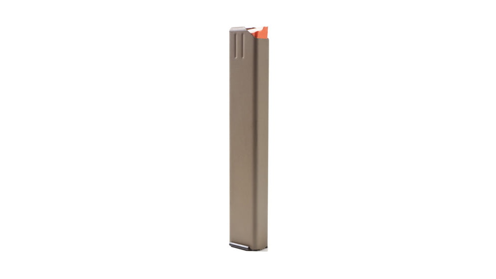 Ammunition Storage Components CASE OF 25 COLT STYLE 9MM MAGAZINE - FDE MARLUBE, ORANGE FOLLOWER, STAINLESS STEEL, 30/RD C5032722, ASC329MMARSSFDEOASC