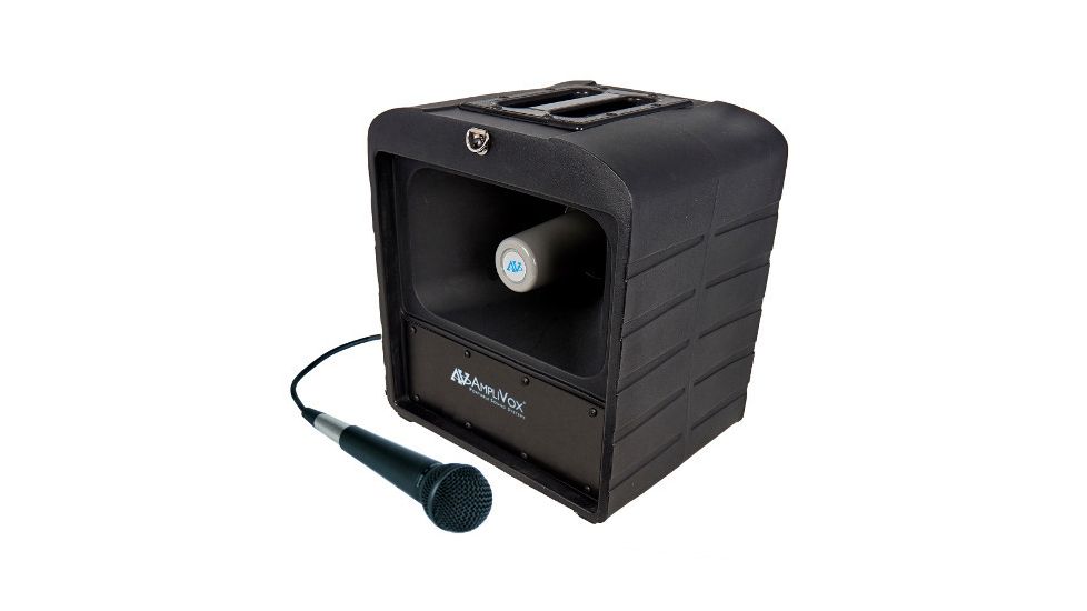 AmpliVox Basic Wired Mega Hailer Bundle, Black, S6820