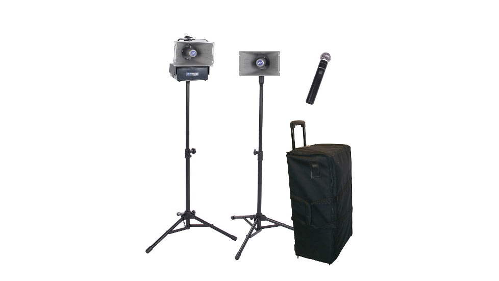 AmpliVox Wireless Handheld Half-Mile Hailer Kit, Black, SW635