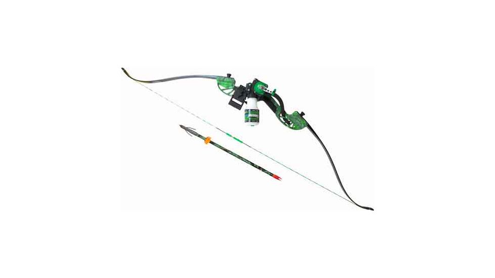 Ams Bowfishing Complete Bow Kit Water Moc Recurve Green Rh