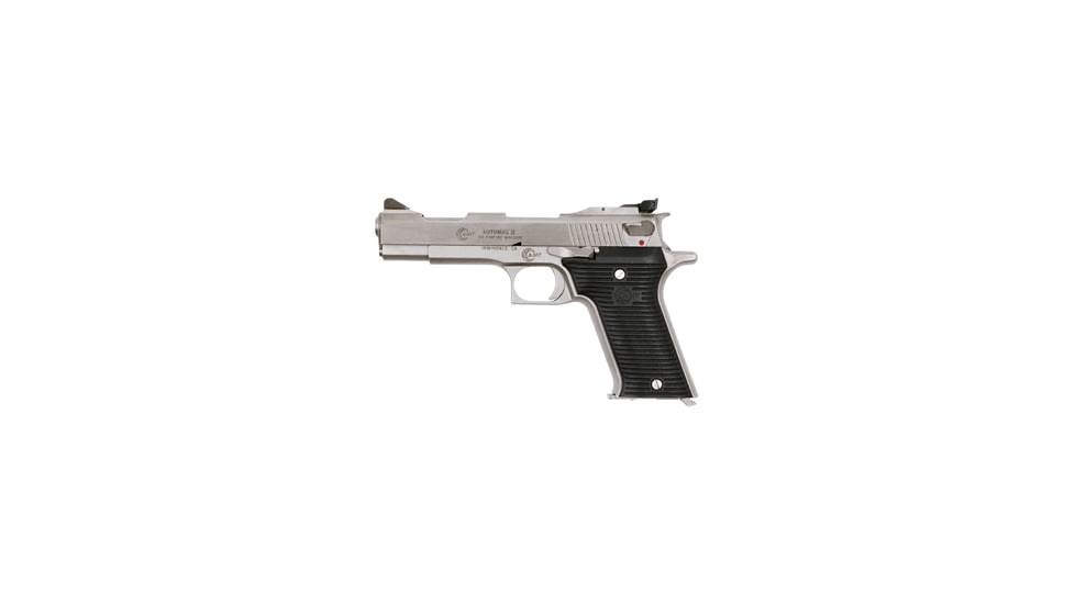 Arcadia Machine &amp; Tool Automag-II Pistol, .22 Winchester Magnum Rimfire, 4.5in barrel, stainless steel frame, grooved Lexan grip, blowback operated semi-auto, adj. Millett rear sight, 9 round magazine, AMTAMII.22WRMGR4.51FRRMPG