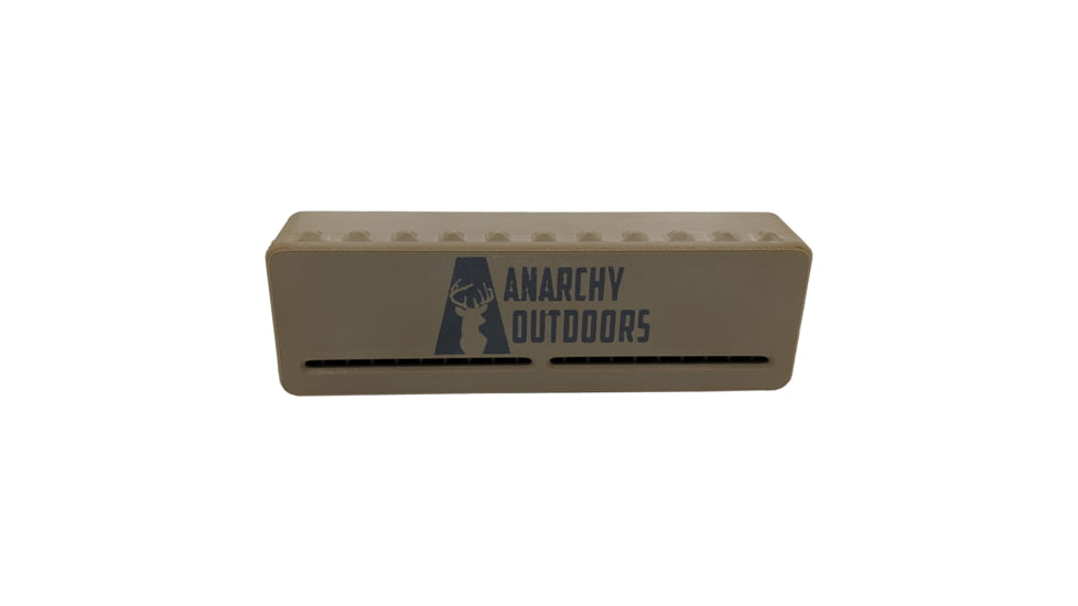 Anarchy Outdoors .22 Rimfire Ammo Box, 100 Round, FDE, Medium, HS100RAB-F