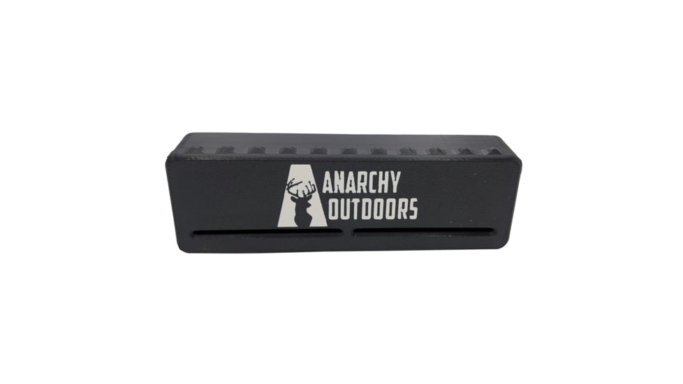 Anarchy Outdoors .22 Rimfire Ammo Box, 100 Round, Obsidian Black, Medium, HS100RAB-OB