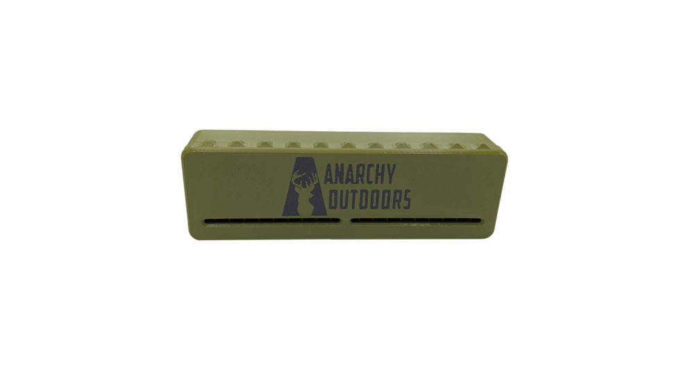 Anarchy Outdoors .22 Rimfire Ammo Box, 100 Round, OD Green, Medium, HS100RAB-OG