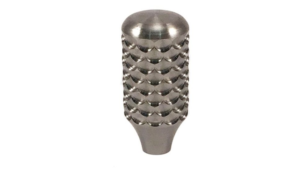 Anarchy Outdoors Bolt Knob - Dragon Scale, 5/16x24, Long, 1.9in, Polished Titanium TBK-DS-L