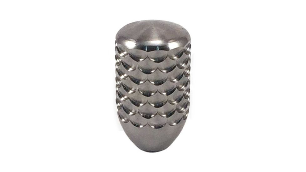 Anarchy Outdoors Bolt Knob - Dragon Scale, 5/16x24, Short, 1.5in, Polished Titanium TBK-DS-SH