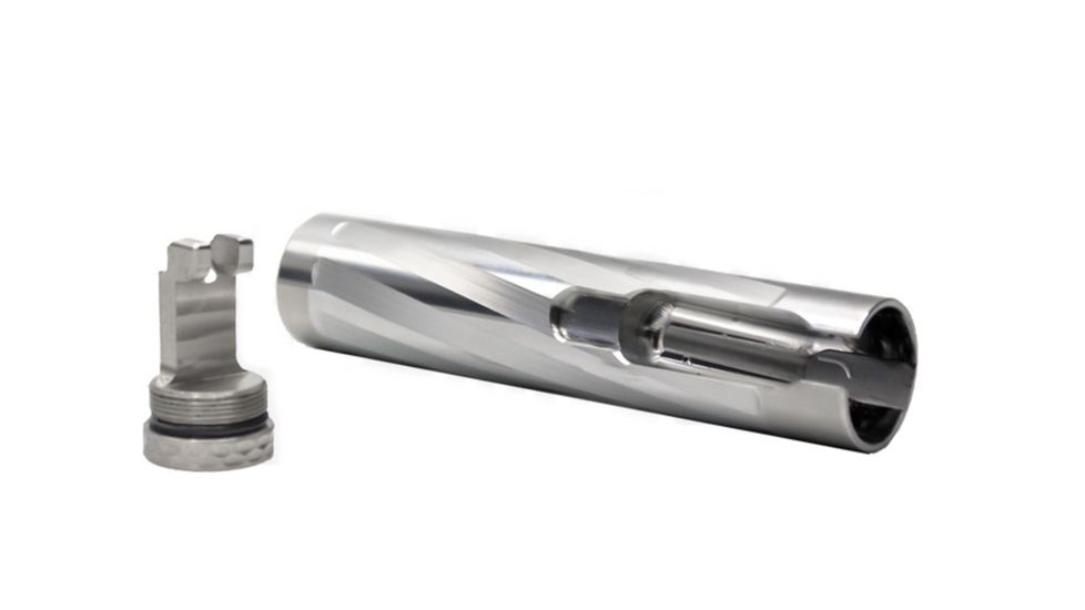 Anarchy Outdoors Bolt Shroud for Ruger Precision Rifle, Fluted, Polished Titanium, 791617483101