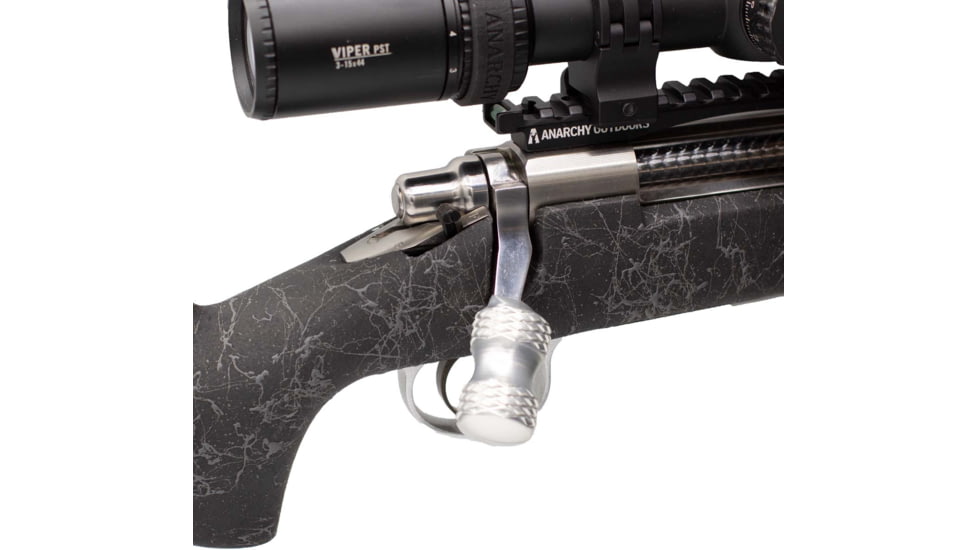 Anarchy Outdoors Clamp-On Bolt Knob for Remington 700, Clear Annodized, 791617489424