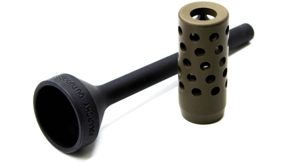 Anarchy Outdoors CVA Paramount Full Port Muzzle Brake, .50, 3/4x24, OD Green, 791617485891