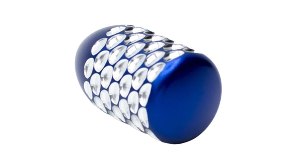 Anarchy Outdoors Dragonscale Bolt Knob, 1.5 in Length, Blue/Silver, 791617485488