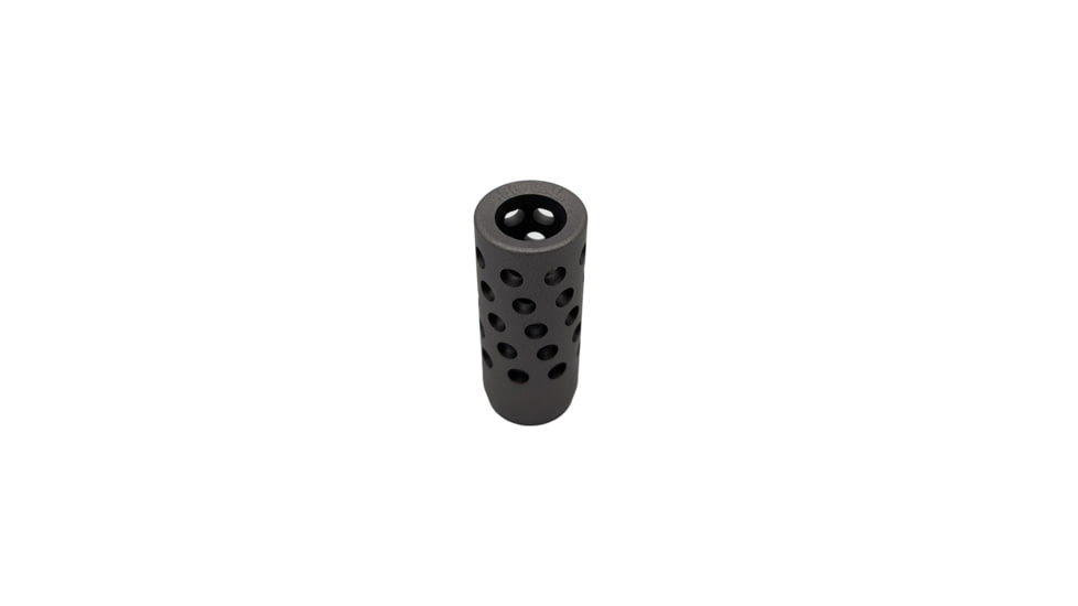 Anarchy Outdoors Full Port Muzzle Brake for Traditions Muzzleloaders, .50 Caliber, 3/4x24, Tungsten Gray, Small, TM-MB-N