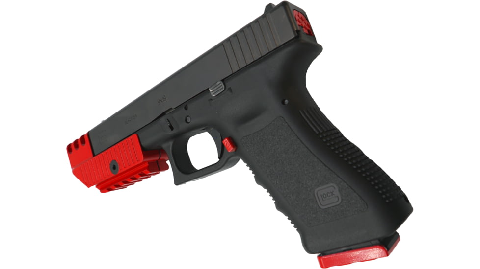 Anarchy Outdoors Glock 9mm/.40S&amp;W/.357 SIG/.45 GAP Extended Mag Release, Red, Gen 3, 791617487468