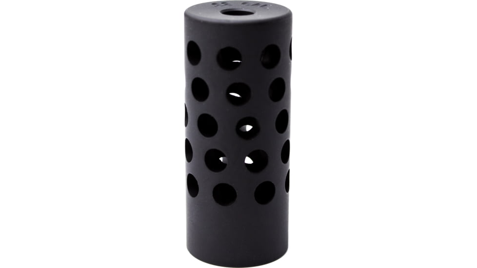 Anarchy Outdoors RPR Rimfire Bull Barrel Full Port Muzzle Brake, .22 Caliber, 1/2x28 Thread, 0.86 in OD, Black, 791617486201