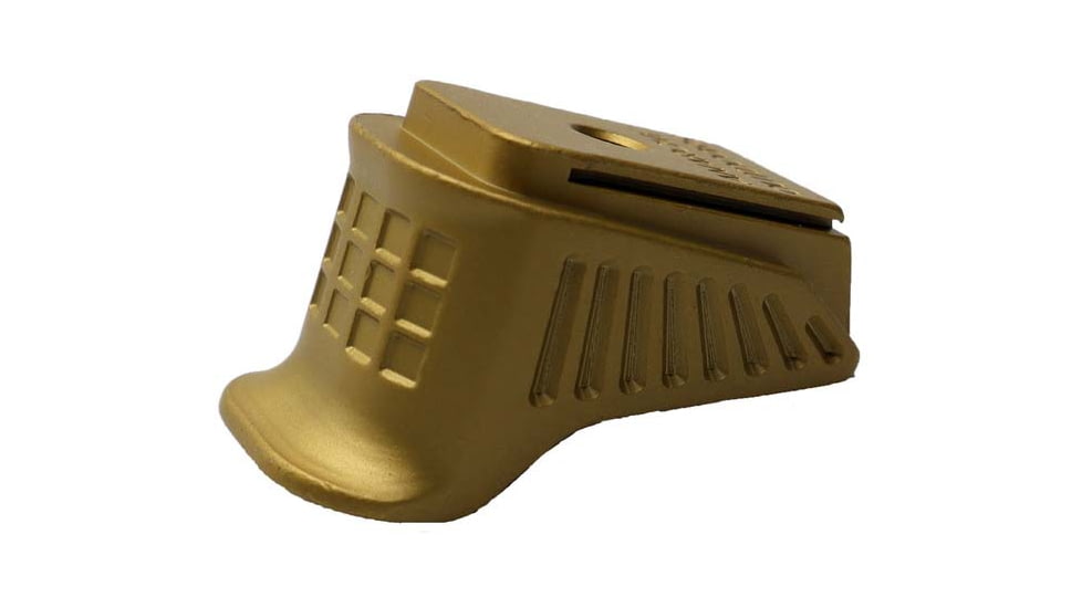 Anarchy Outdoors Ruger American Compact 9mm Grip Extension/Pinky Rest, Gold, 791617486539