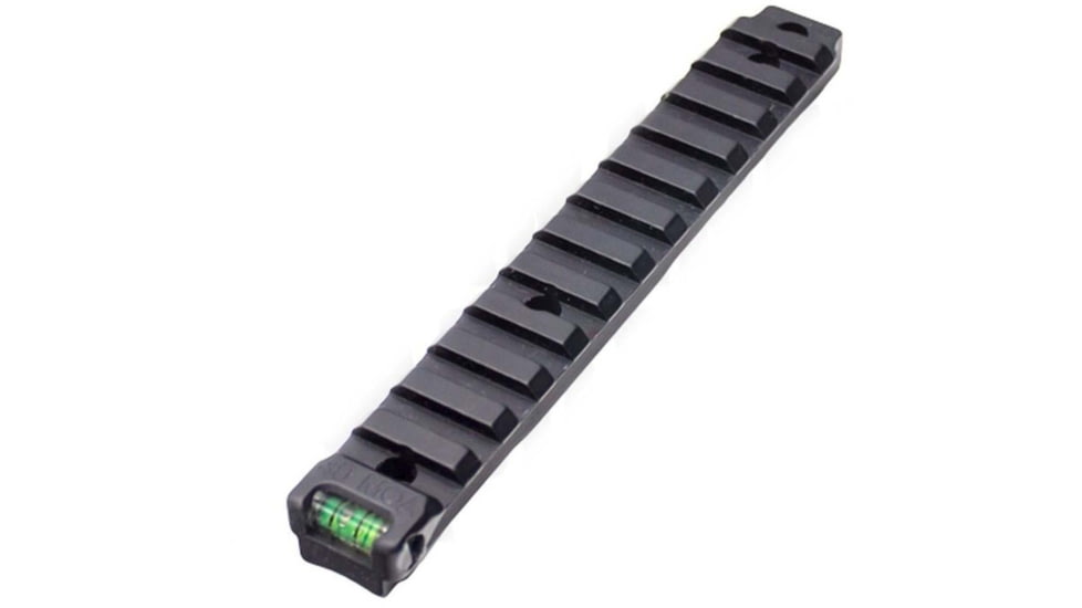 Anarchy Outdoors Ruger Precision Rimfire 00 MOA Scope Base w/ Bubble Level, Short Action, Black, 791617486195