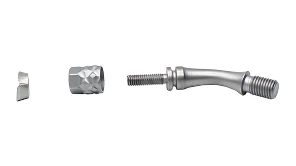 Anarchy Outdoors Tikka T1x Threaded Adjustable Bolt Handle Upgrade, Right Hand, Silver, 791617485068