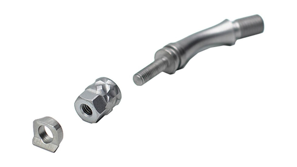 Anarchy Outdoors Tikka T1x Threaded Adjustable Bolt Handle Upgrade, Right Hand, Silver, 791617485068