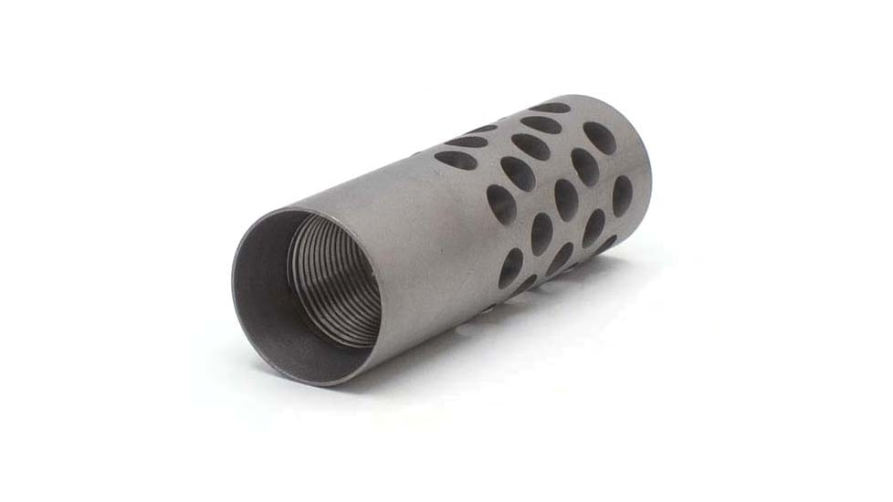 Anarchy Outdoors Titanium Full Port Muzzle Brake for Sig Cross, Bead-Blasted Titanium, 791617480247