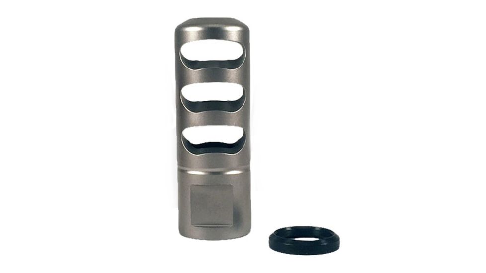 Anarchy Titanium 3 Port Muzzle Brake, 30 cal, Polished Titanium MB03-30TI1.5