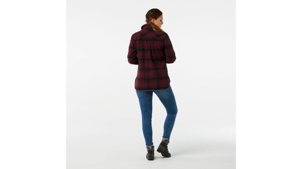 Smartwool Anchor Line Shirt Jacket-Women's, Tibetan Red, Small, SW000346A25-S