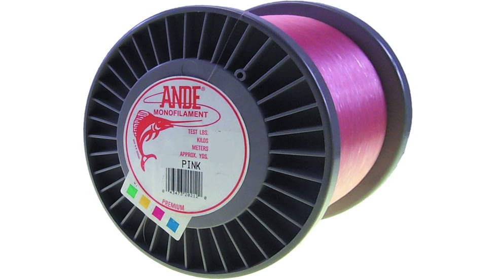 Ande Line Premium Mono Line 3lb Spool 80lb 1800yd Pink, A3-80P