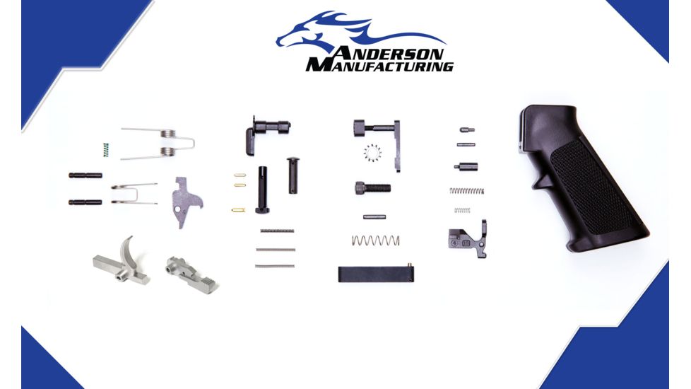 Anderson Manufacturing Lower Parts Kit - Stainless Steel Hammer &amp; Trigger - Retail Packaged G2-K421-A000-0P, EDEMO2