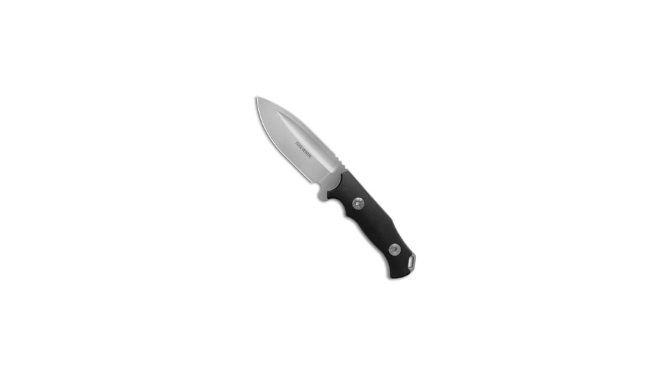Andre De Villiers Andre De Villiers Kudu Hunter Fixed Blade Knife Black G-10 4.5" Satin, Black, AUS-10, adult, BHQ-203457