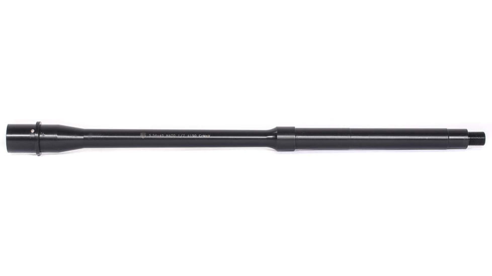 Andro Corp Industries Barrel, 5.56 NATO 16 inch Medium Contour, Mid-Gas, 1-7 Twist, 1/2x28 Thread, Black, Black, B55616