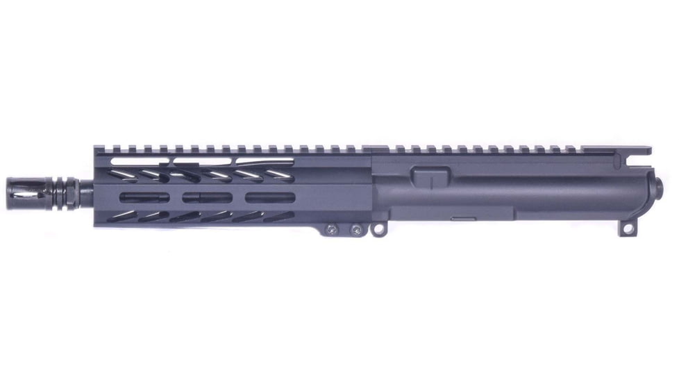 Andro Corp Industries AR-15 5.56 NATO MLOK 5 Series Upper, 8in, No BCG/Charging Handle, Black, U5568MLPNBCG