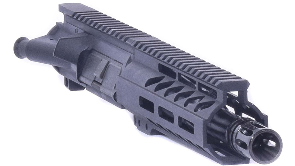 Andro Corp Industries AR-15 5.56 NATO MLOK 5 Series Upper, 8in, No BCG/Charging Handle, Black, U5568MLPNBCG