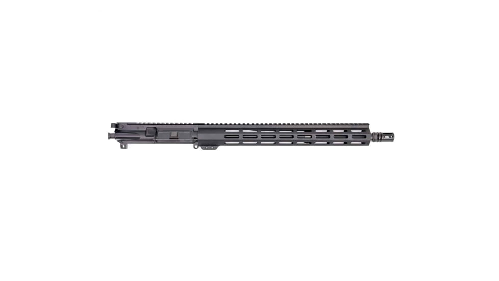 Andro Corp Industries AR-15 Complete M-LOK Upper Receiver with Flash Hider Assembly, 5.56 NATO, 24.75in, 16in Barrel, Medium, Mid Length, 1-7 Twist, 1/2x28 Thread, A2, Anodized, Black, U55616ML