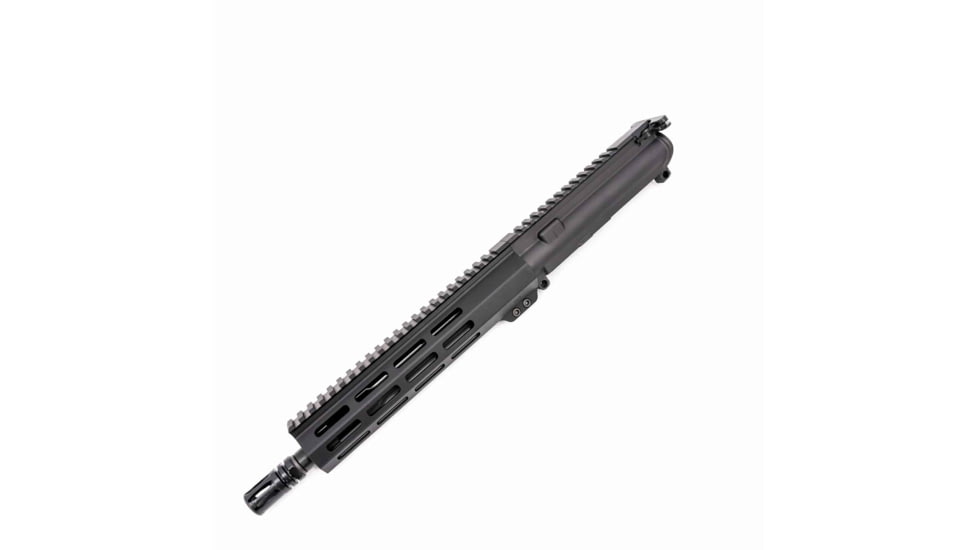Andro Corp Industries AR-15 Complete M-LOK Upper Receiver with Flash Hider Assembly, 5.56 NATO, 18.75in, 10.3in Barrel, Govt, Carbine Length, 1-7 Twist, 1/2x28 Thread, A2, Anodized, Black, U556103ML