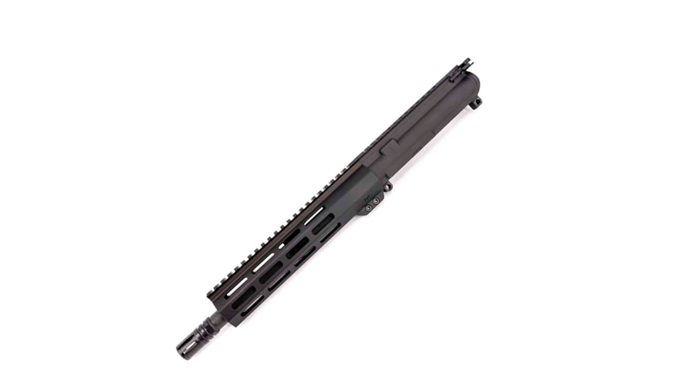 Andro Corp Industries AR-15 Complete M-LOK Upper Receiver with Flash Hider Assembly, .300BLK, 18in, 10in Barrel, Medium, Pistol Length, 1-7 Twist, 5/8x24 Thread, A2, Anodized, Black, U30010