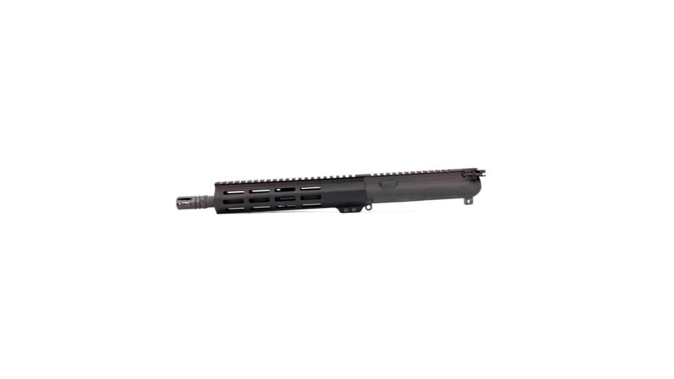 Andro Corp Industries AR-15 Complete M-LOK Upper Receiver with Flash Hider Assembly, .300BLK, 18in, 10in Barrel, Medium, Pistol Length, 1-7 Twist, 5/8x24 Thread, A2, Anodized, Black, U30010