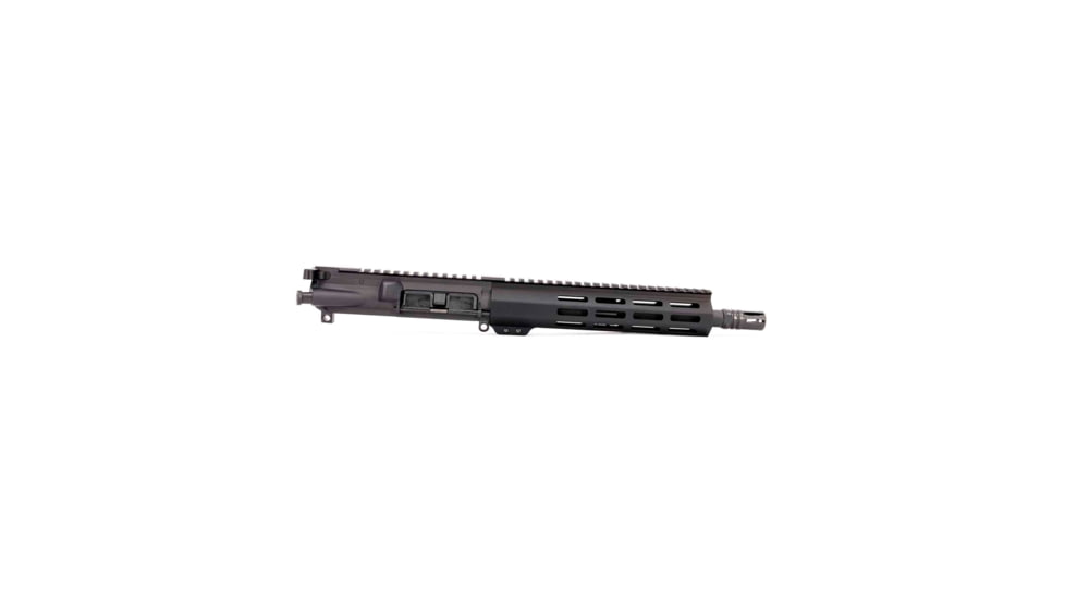 Andro Corp Industries AR-15 Complete M-LOK Upper Receiver with Flash Hider Assembly, .300BLK, 18in, 10in Barrel, Medium, Pistol Length, 1-7 Twist, 5/8x24 Thread, A2, Anodized, Black, U30010
