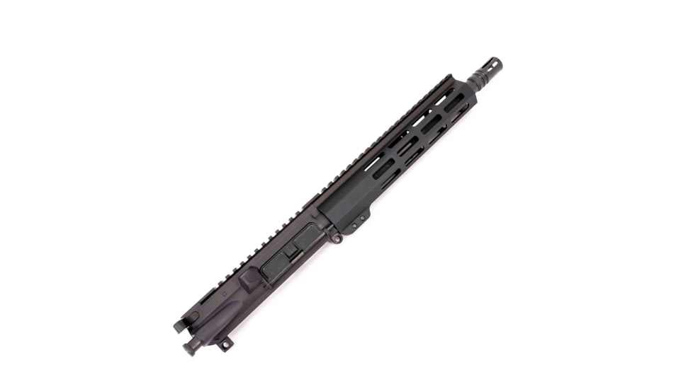 Andro Corp Industries AR-15 Complete M-LOK Upper Receiver with Flash Hider Assembly, .300BLK, 18in, 10in Barrel, Medium, Pistol Length, 1-7 Twist, 5/8x24 Thread, A2, Anodized, Black, U30010