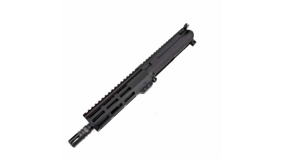 Andro Corp Industries AR-15 Complete M-LOK Upper Receiver with Flash Hider Assembly, .300BLK, 16.5in, 8in Barrel, Medium, Pistol Length, 1-7 Twist, 5/8x24 Thread, A2, Anodized, Black, U3008