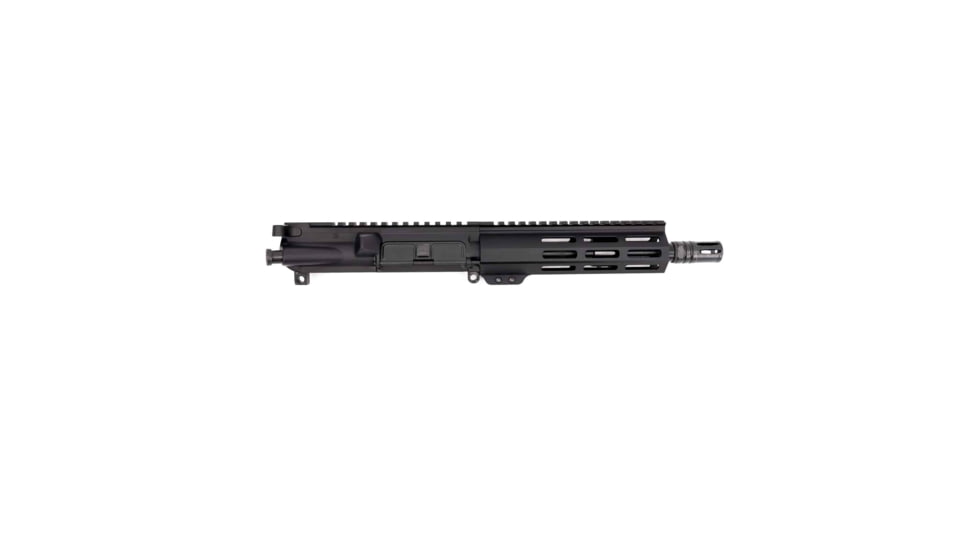 Andro Corp Industries AR-15 Complete M-LOK Upper Receiver with Flash Hider Assembly, .300BLK, 16.5in, 8in Barrel, Medium, Pistol Length, 1-7 Twist, 5/8x24 Thread, A2, Anodized, Black, U3008