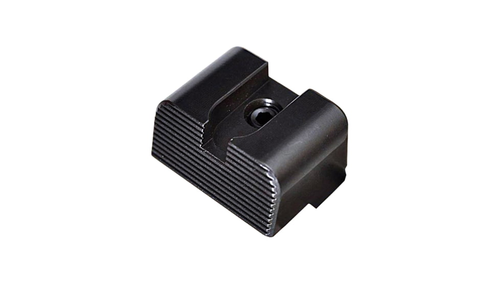 Angry Bear Arms Glock Bear Bones Fiber Optic Pistol Sights, Tall Profile, Serrated, Large Frame, Black, ABA132