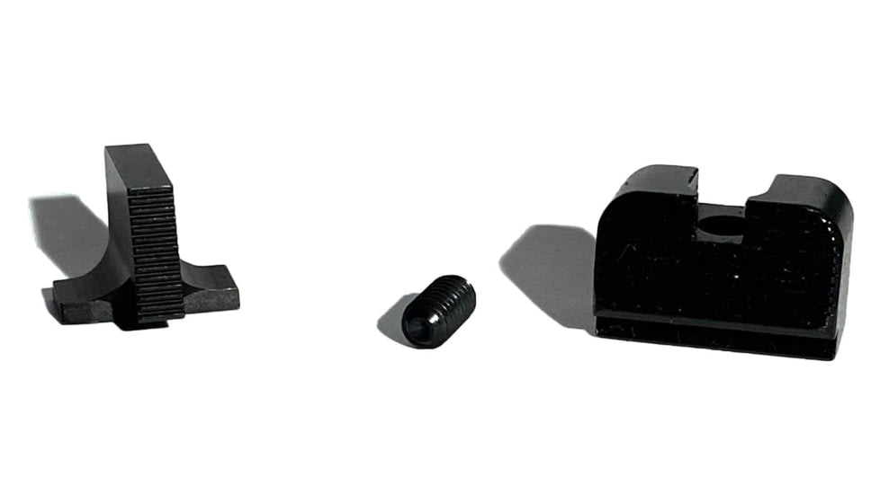 Angry Bear Arms Tall Profile Blank Pistol Sights, Sig P320, Black, ABA703