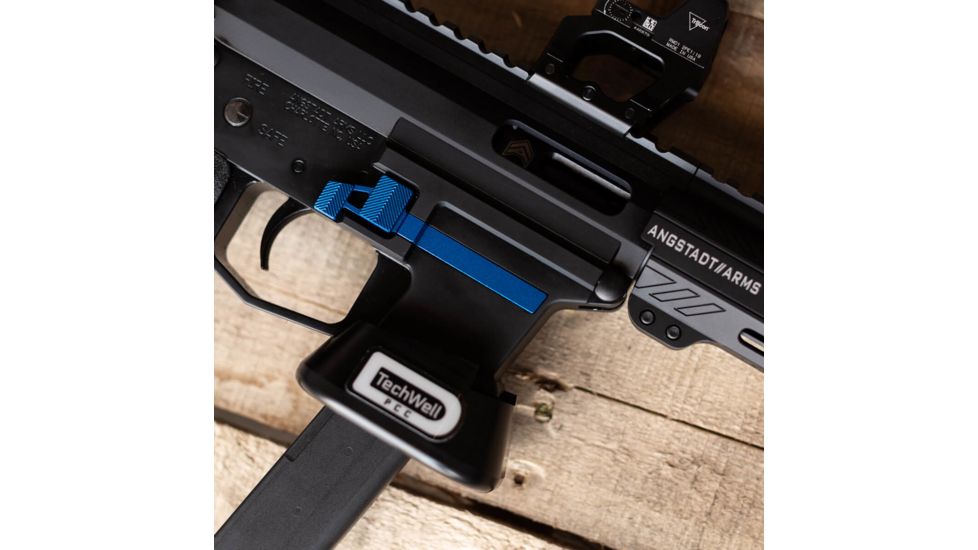 Angstadt Arms 0940 Extended Magazine Release, Blue, EXTRE09BLU