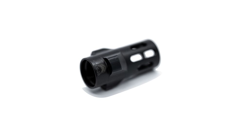Angstadt Arms 3-Lug Adapter, 9mm A1 Style Flash Hider 1/2x28, Black, AA093LHB28