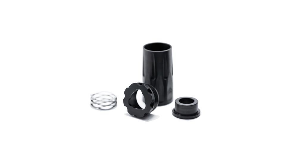 Angstadt Arms 3-Lug Blast Can Muzzle Device, 9mm, Black, AA093LBC01