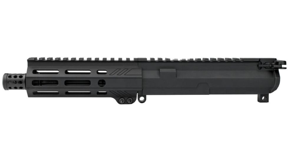 Angstadt Arms Complete Upper Assembly, AR-15, 5.5 in Handguard, 6 in Barrel, A2 Flash Hider, Picatinny/M-LOK, 1/2x28, Black, AAUDP0906U