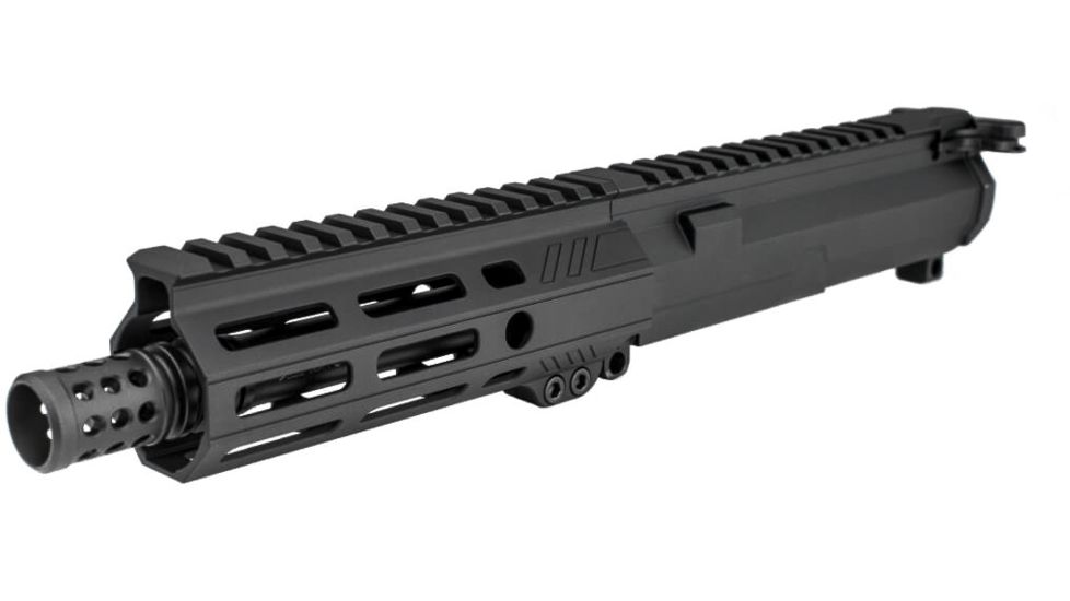 Angstadt Arms Complete Upper Assembly, AR-15, 5.5 in Handguard, 6 in Barrel, A2 Flash Hider, Picatinny/M-LOK, 1/2x28, Black, AAUDP0906U