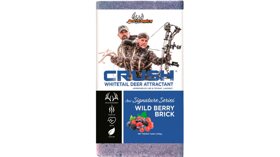 Ani-Logics Outdoors CRUSH Blends Candy Brick, Wild Berry, 4lb, 42106