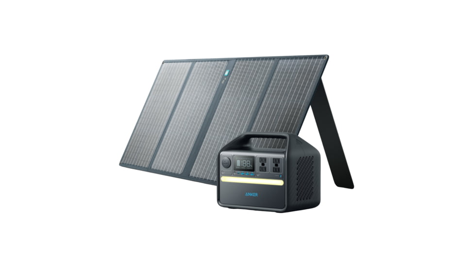 Anker 535 Solar Generator w/ 100W Solar Panel, 512Wh PowerHouse, B1751111
